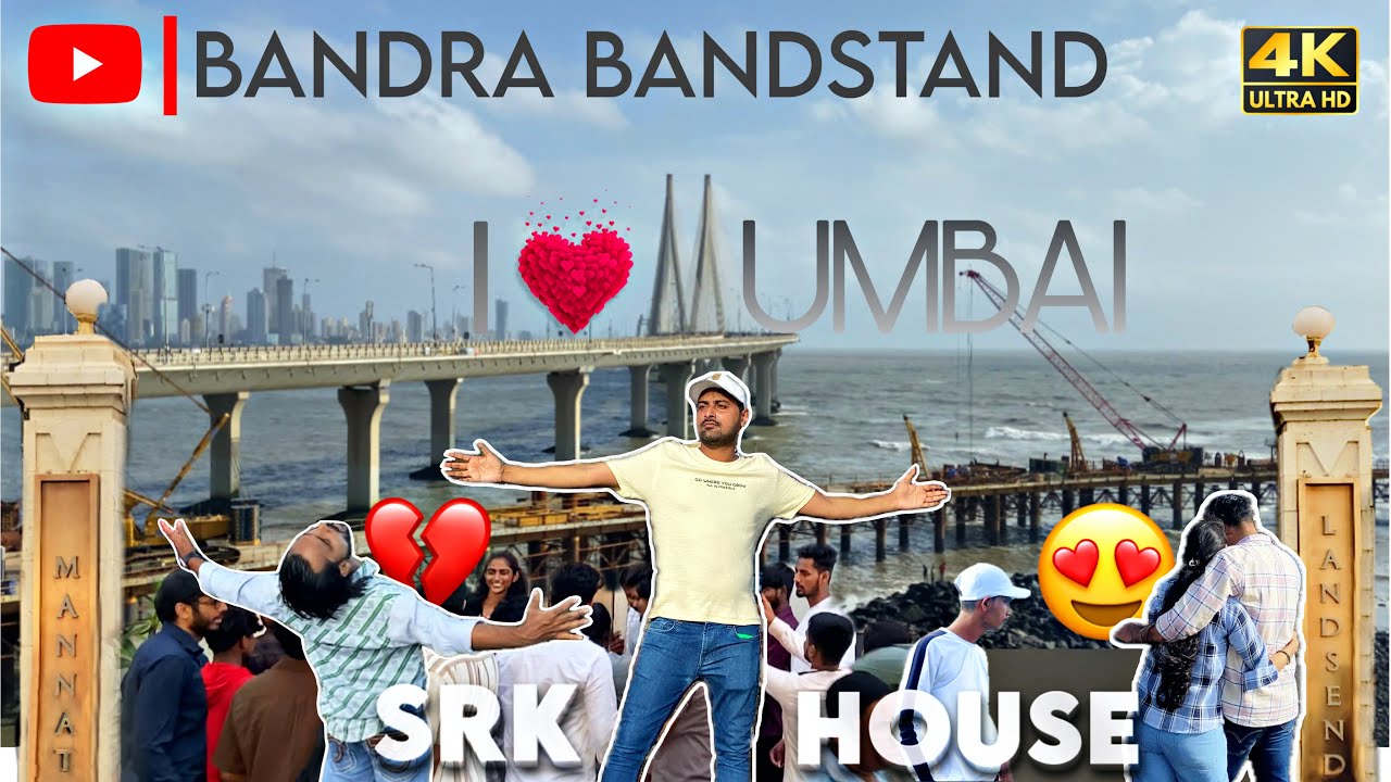 Exploring Bandra Bandstand 🌊 | Mount Mary Church & Bollywood Stars Houses 🏘 | 4K Cinematic Vlog 2025