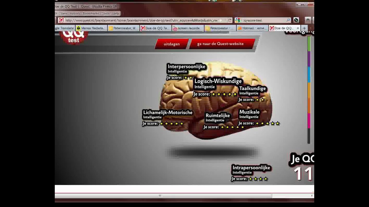 7 IQ TESTS IN TO ONE TEST! .quest.nl/braintainment/home score111