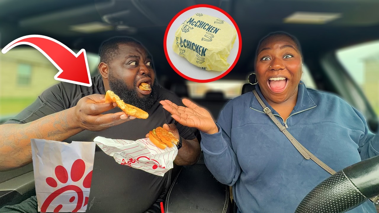Обменяю сэндвич из Chick-fil-A моего мужа на McChicken, чтобы посмотреть, заметит ли он *Уморител...
