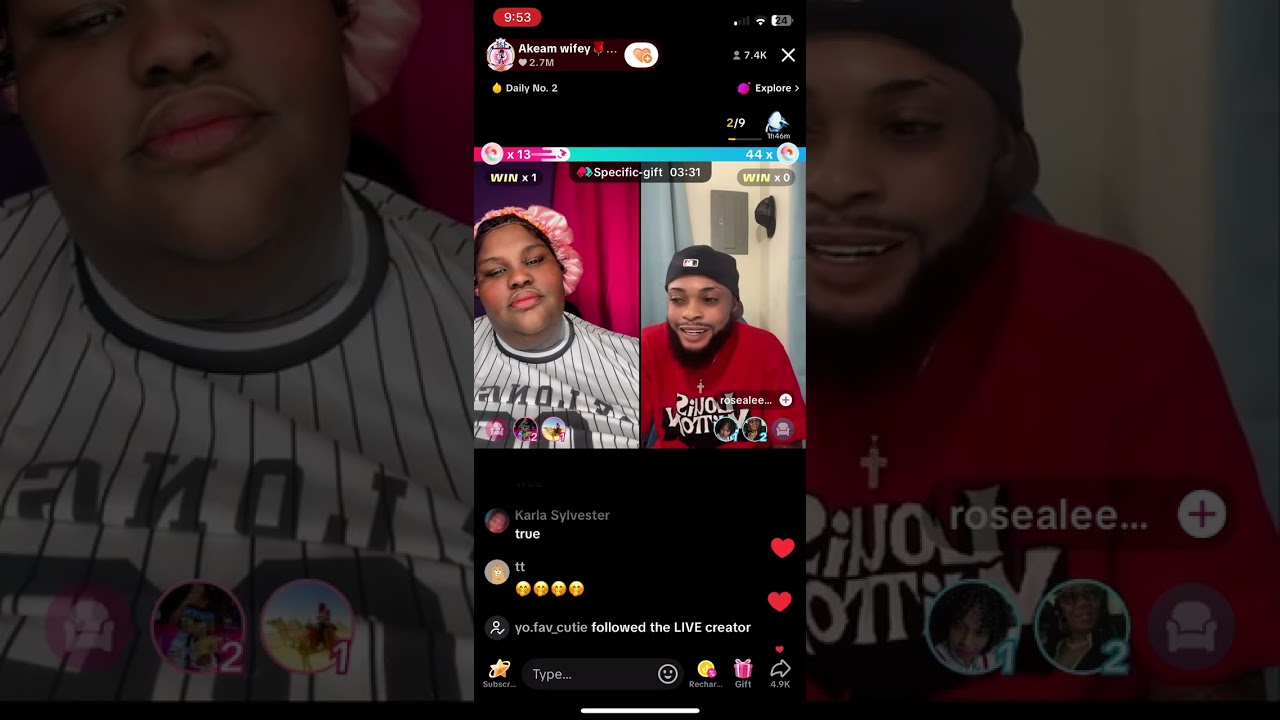 Tik tok mix up Rosealee vs Akeem