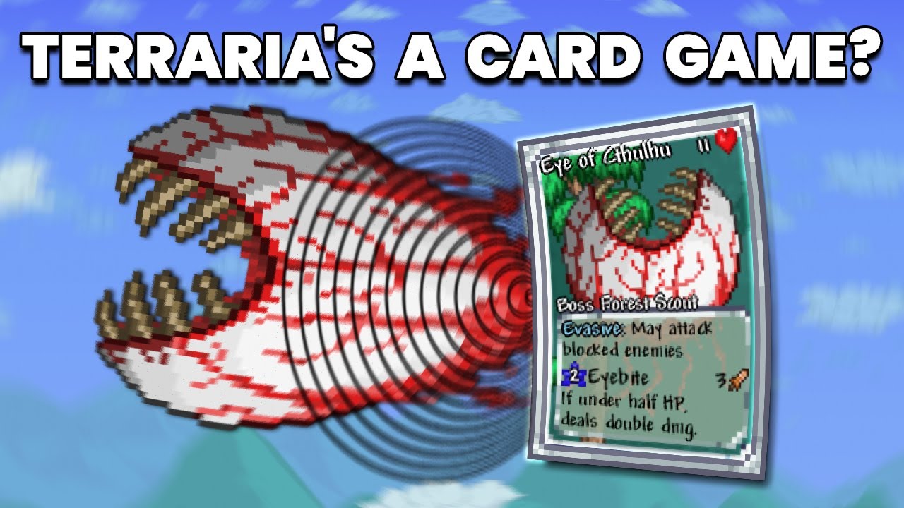 Transforming Terraria into a Card Game using This Mod..