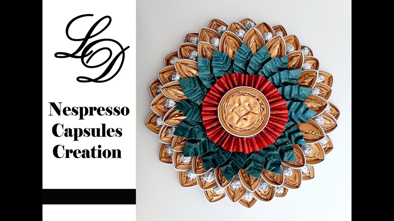 Easy DIY Christmas Table Decoration - Nespresso Capsules Recycling - Coffee Pods Recycle- Zero Waste