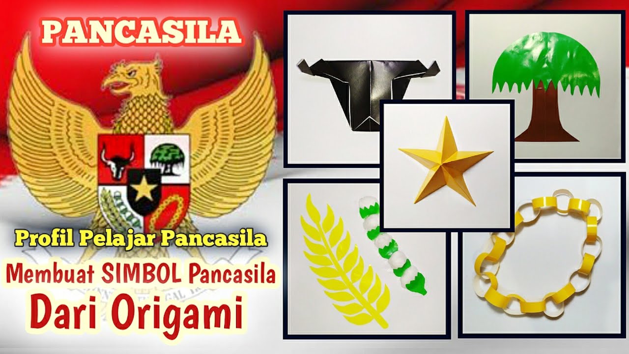 Cara Membuat Simbol Pancasila Dari Kertas Origami | Hari Kesaktian Pancasila 1 Oktober
