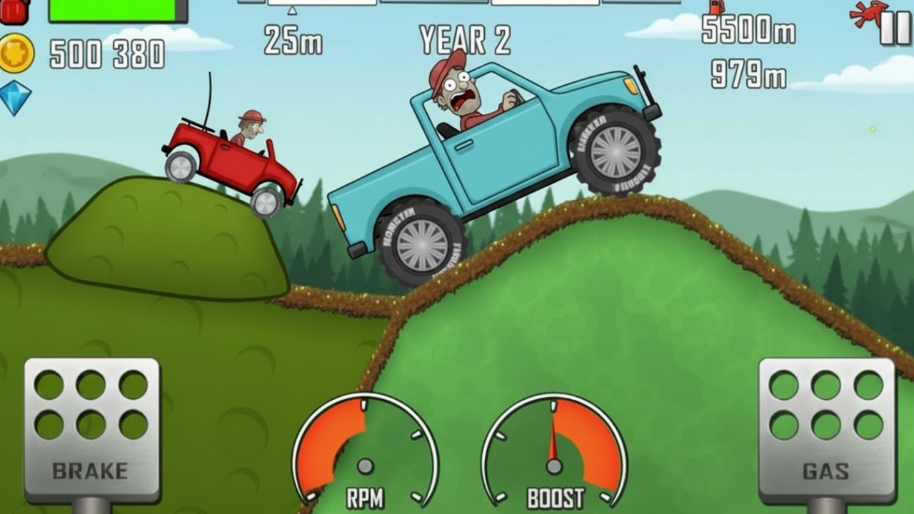 FIRST TIME Beating the Moon Level LIVE! 🌕 Hill Climb Racing