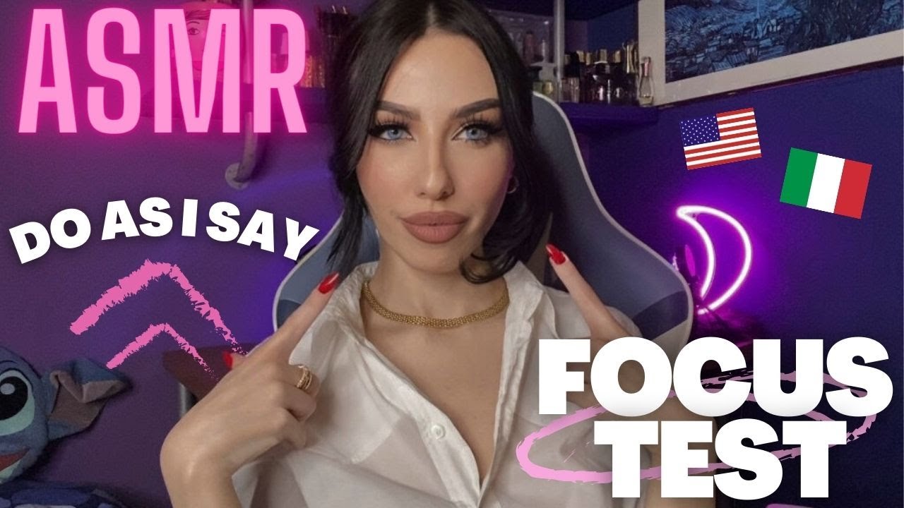 ASMR PER ADHD - SEGUI LE MIE ISTRUZIONI PER DORMIRE + FOCUS TEST