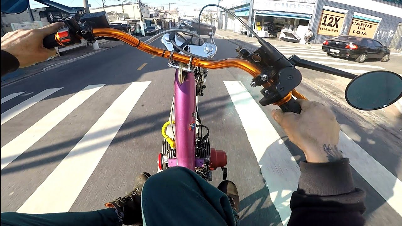 Mobilete de DOIS MOTORES anda MUITO!