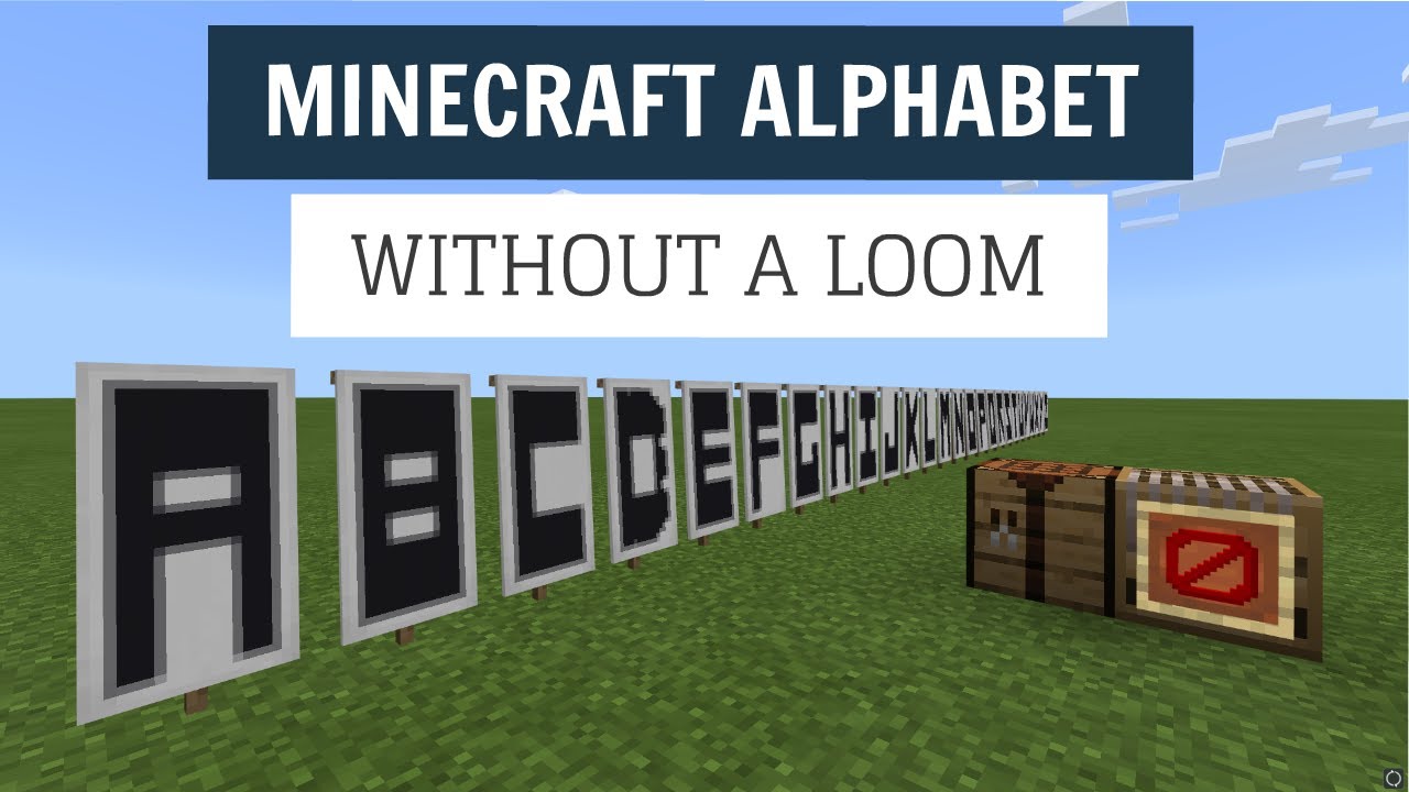 ✅ Minecraft: Banner Alphabet | Without A Loom!
