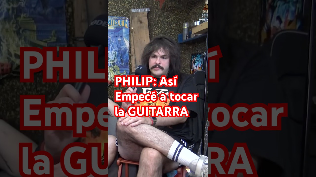 REDSHARK | Philip y sus Inicios con la Guitarra 🎸 #heavymetal #shorts #miliciametalicatv #redshark