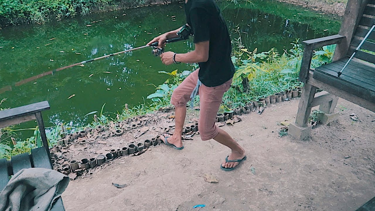 Mancing Di Empang Haji Piung Dapat Ikan Nila Besar