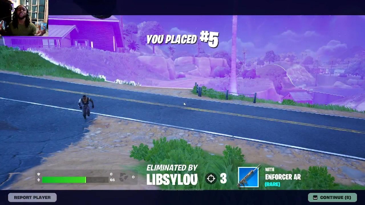 Fortnite Match: Strong Start, Painful Finish (5 Kills, 5th Place)