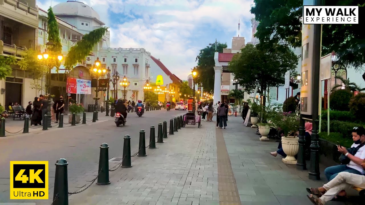 【4K 60 FPS】🏛 🏛 Relaxing Virtual Walk in Kota Lama (Oudestadt) Semarang during Ramadan Fasting