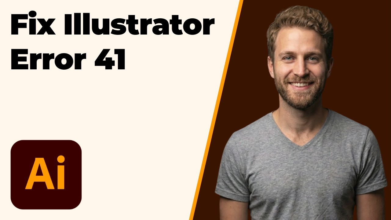 How To Fix Illustrator Error 41 (2026 Easy Guide)