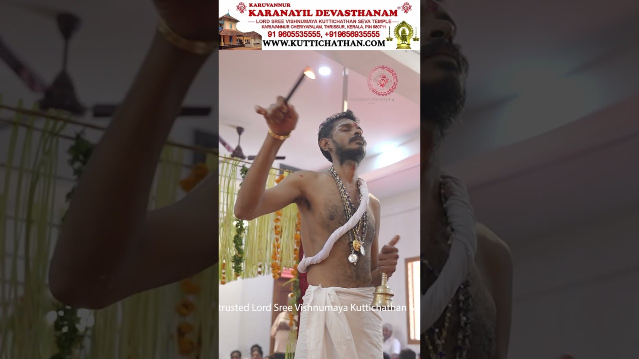 400 yrs Old Sree vishnumaya kuttichathan seva mantrikam temple +91 960 553 5555 www.kuttichathan.com