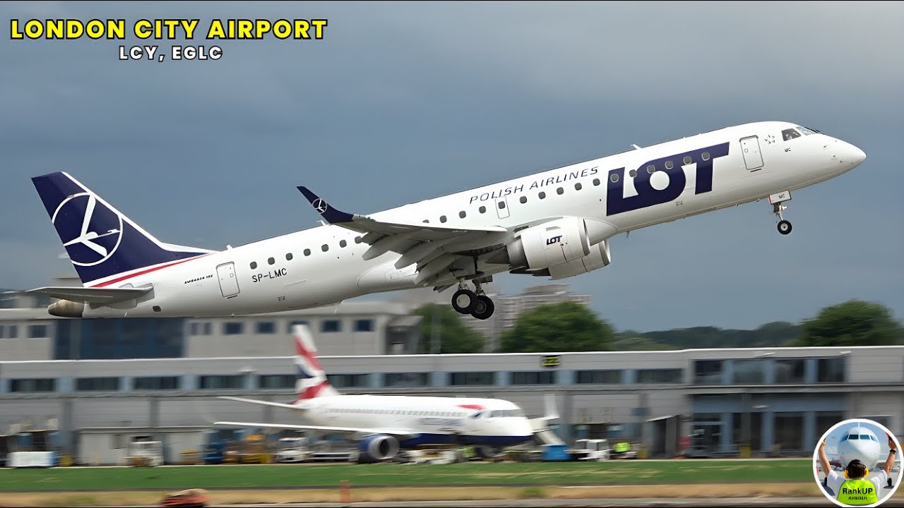 30 MINUTES of AMAZING Plane Spotting at  at LONDON CITY AIRPORT | #airbus #boeing #takeoff