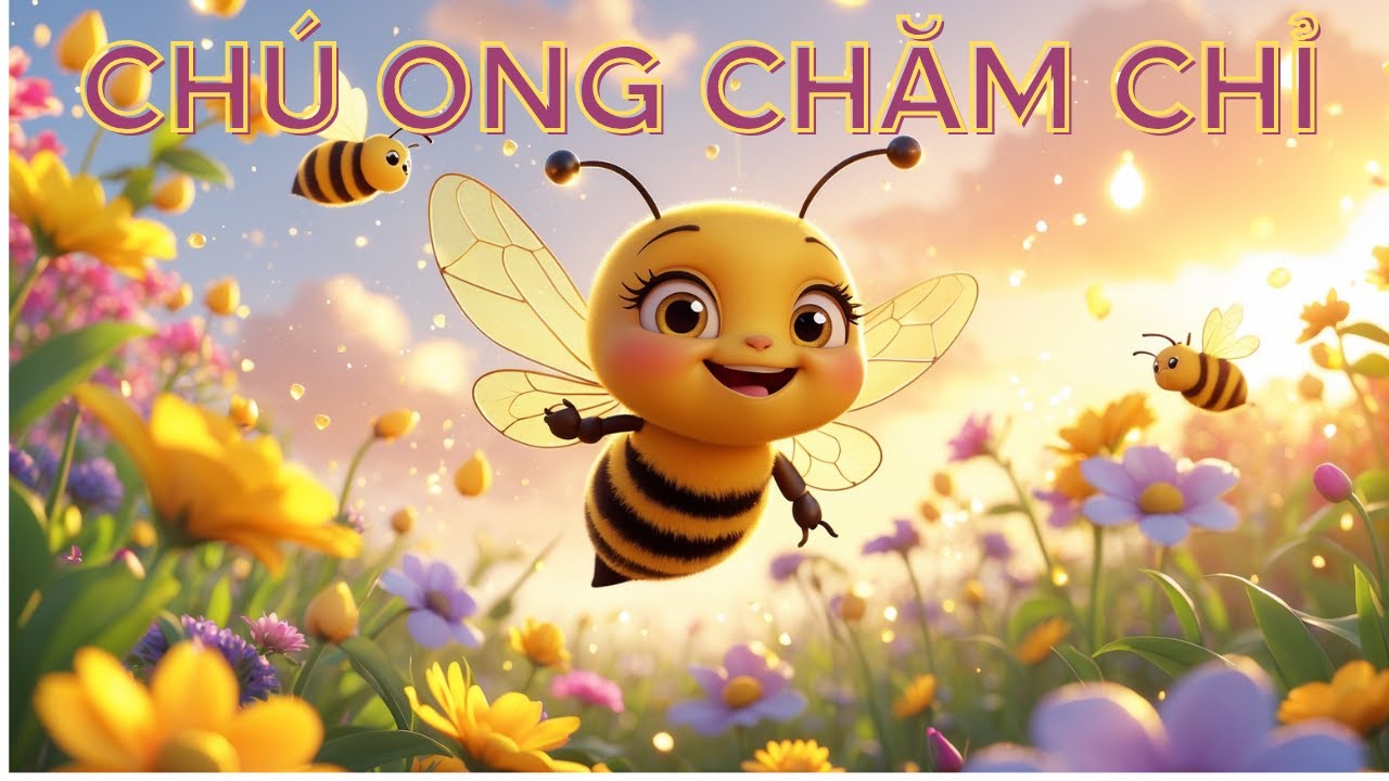 Ch&uacute; ong chăm chỉ 🐝 | B&agrave;i h&aacute;t thiếu nhi vui nhộn &ndash; B&eacute; học chăm ngoan | Nhạc thiếu nhi Việt Nam
