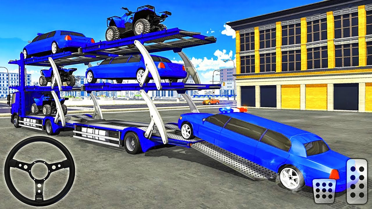 Us Police Limo Car Transporter Game | Police Car Game &ndash; Android Gameplay