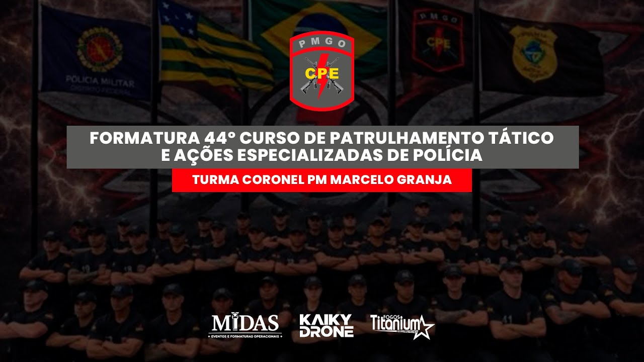 FORMATURA 44º CURSO DE PATRULHAMENTO TÁTICO E AÇÕES ESPECIALIZADAS DE POLÍCIA