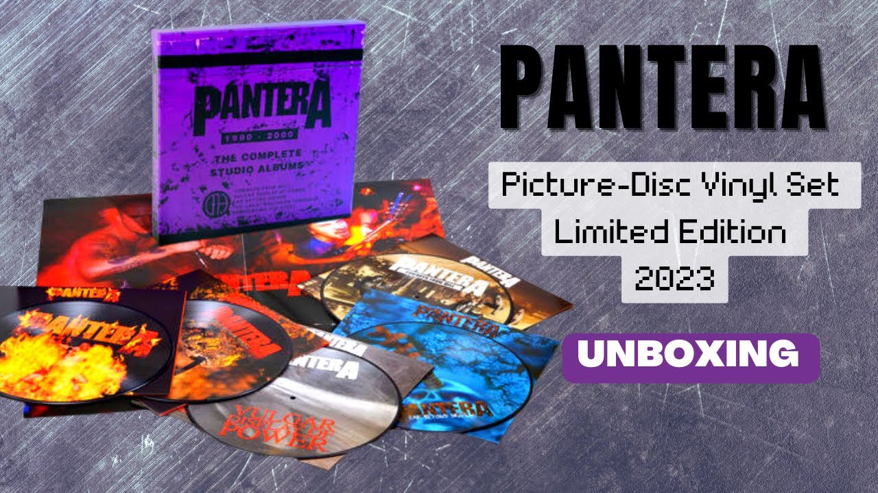 Pantera - Picture Disc Vinyl Set - Limited Edition 2023 Unboxing