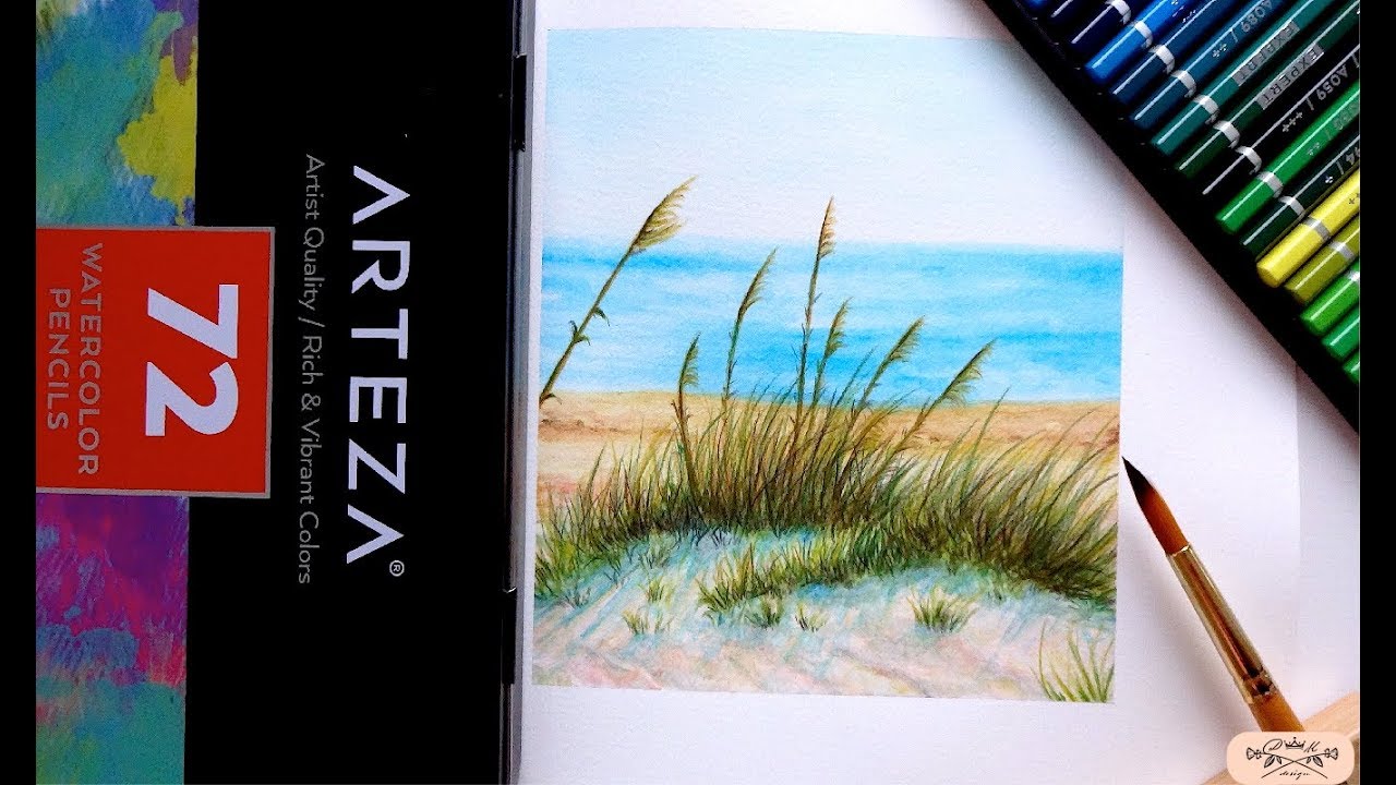 ARTEZA Watercolor Pencils Review and DEMO
