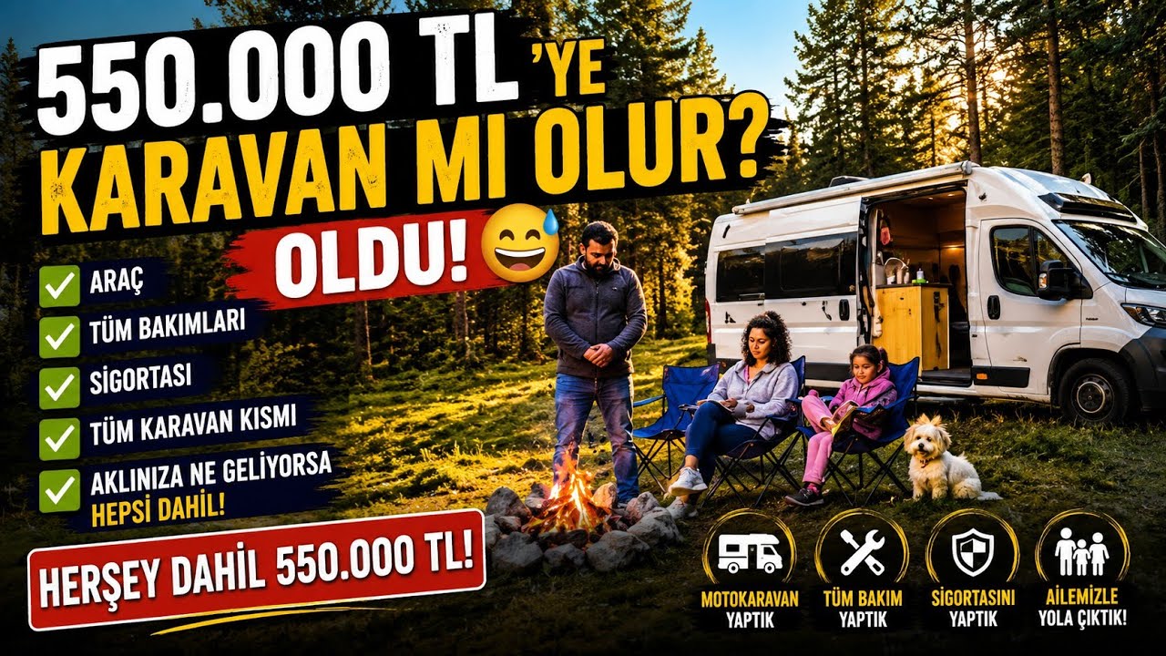 Fiat Ducato’dan Moto Karavana 🚐 | Toplam 550.000 TL’ye Dönüşüm