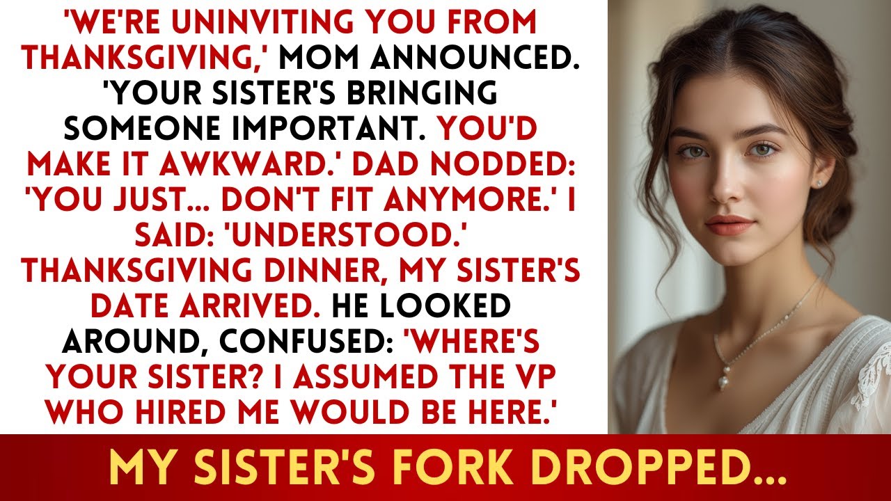 Parents Said 'Skip Thanksgiving - You'd Make It Awkward' — Then My Sister's Date Recognized Me