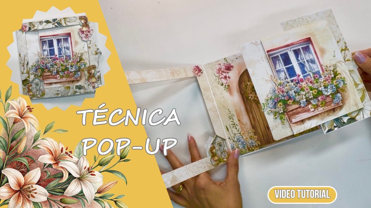 💖 POP-UP Tutorial  - Scrapbook Fácil e Rápido