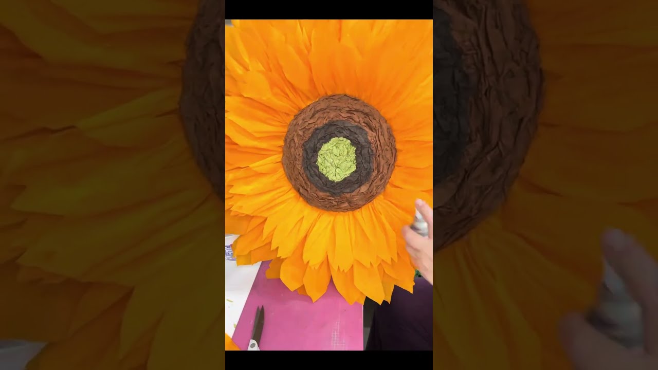 Girasol de papel