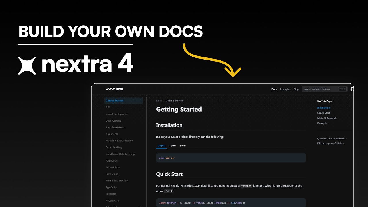 Building Documentation is Easy Now | Nextra 4 (App Router)