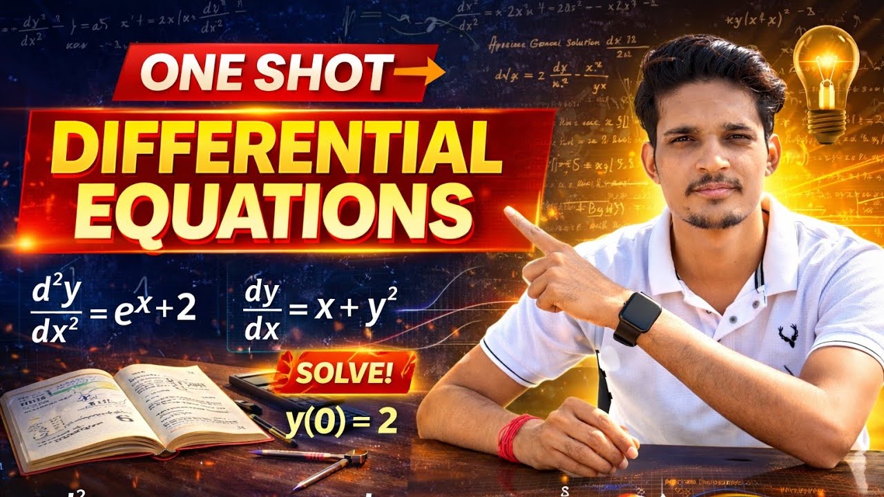 differentiatial equations Complete Chapter in One Shot 🔥 | RBSE Board 2026
