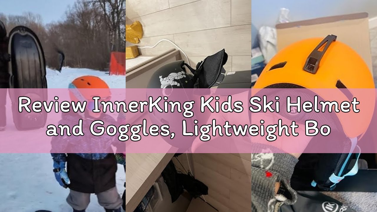 Review InnerKing Kids Ski Helmet and Goggles, Lightweight Boys Ski Helmet, Reinforced PC Shell & Sho