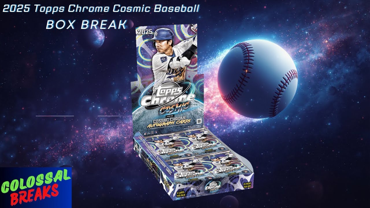 Коллекция карточек Topps Chrome Cosmic Baseball 2025 года ⚾️ 🌌 Распаковка коробки #спортивныекарт...