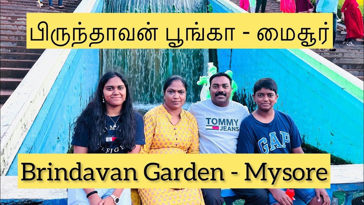 Brindavan Garden Mysore Day and Night time | #irelandtamilfamily