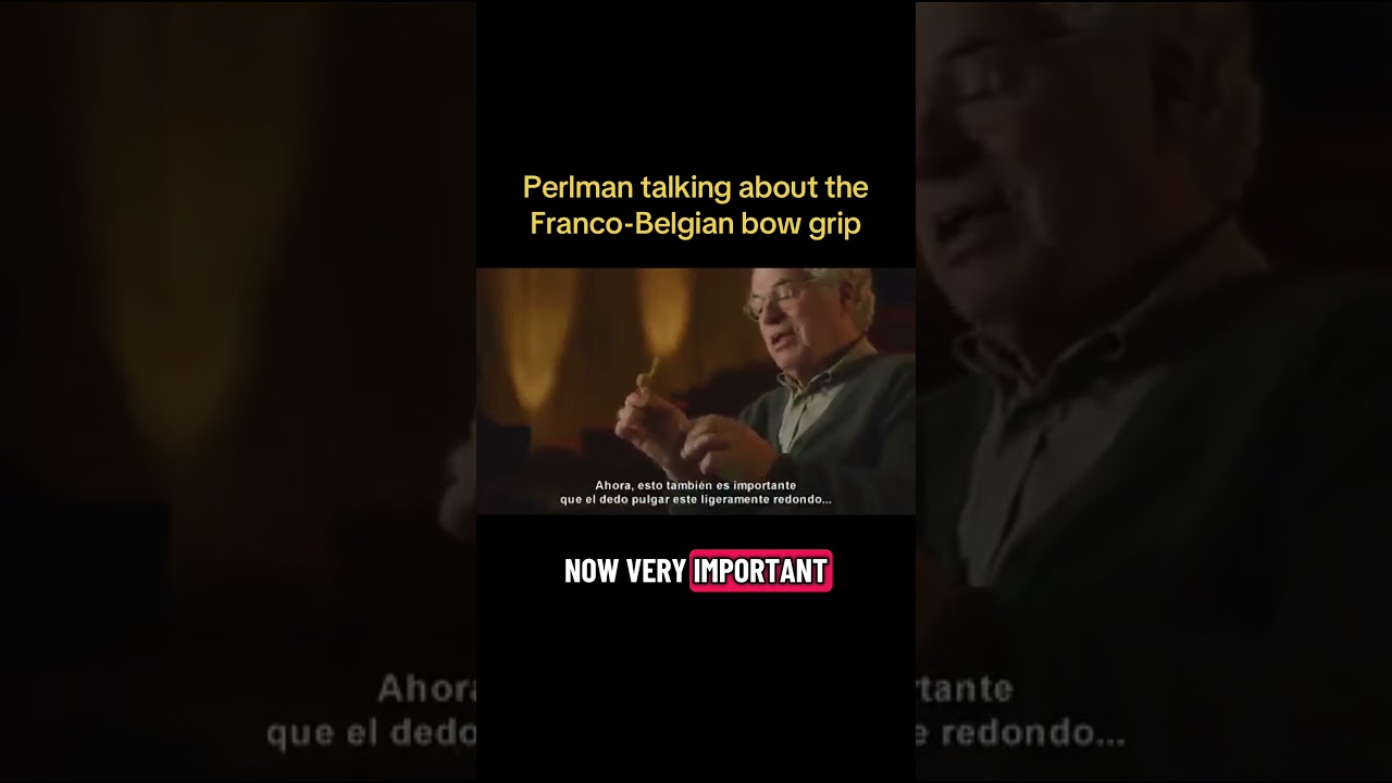 Perlman talking about the Franco-Belgian bow grip #violin #classicalmusic #violinist #violinlessons
