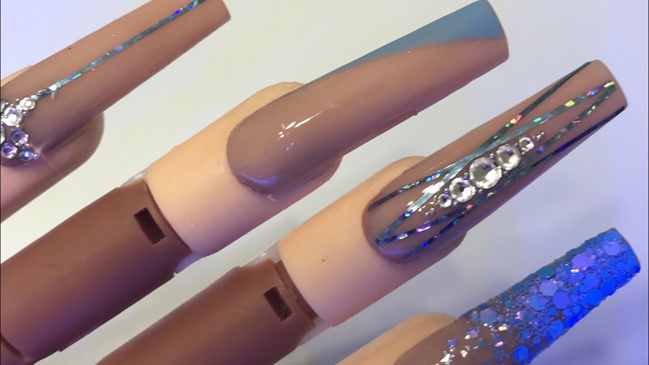Easy Beginner nail tech | New Year 2021 nail design