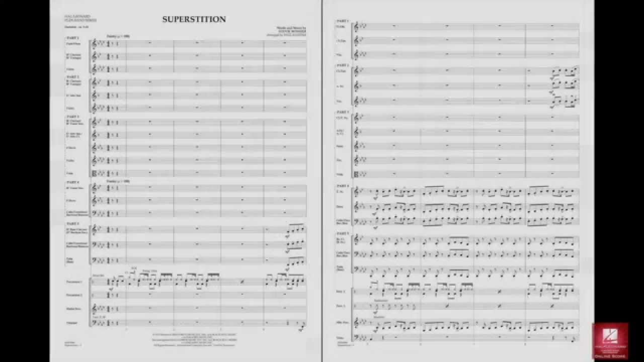 Superstition by Stevie Wonder/arranged by Paul Murtha
