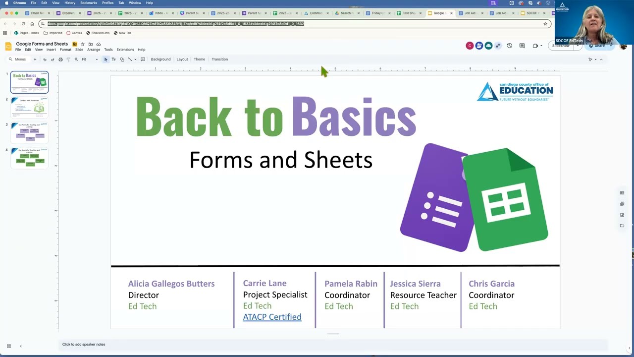 Back to Basics: Forms and Sheets