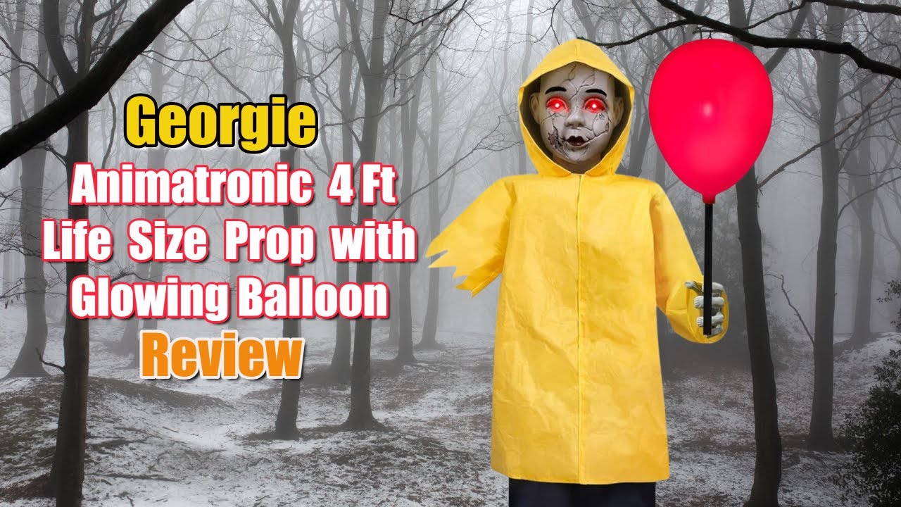 Life-Size Georgie Animatronic Review – Creepy IT Halloween Decoration!🔥