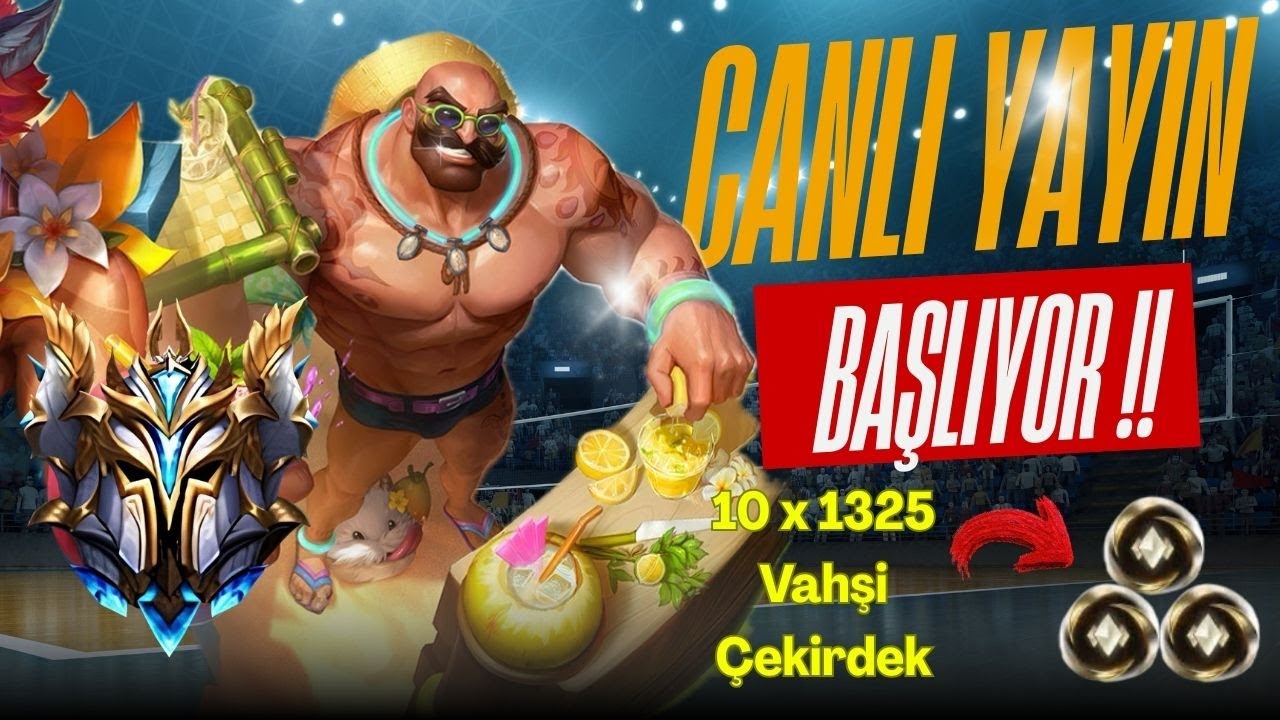 10 x 1325 Vahşi Çekirdek Dağıtıyoruz !! Challenger ELO Tryhard Maçlar !!