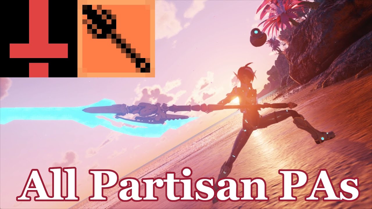 PSO2 NGS - Partisan Moveset and Photon Arts