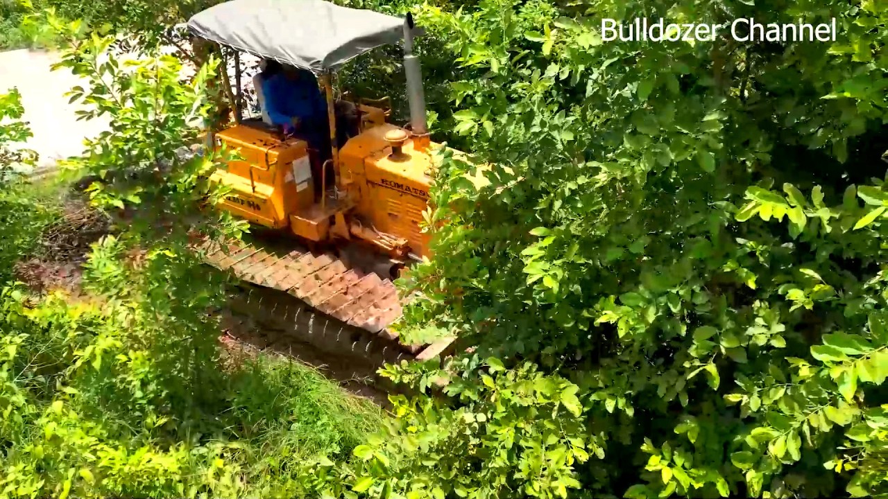 Amazing forest clearing forest for build factory by amazing Bulldozer KOMATSU D31P
