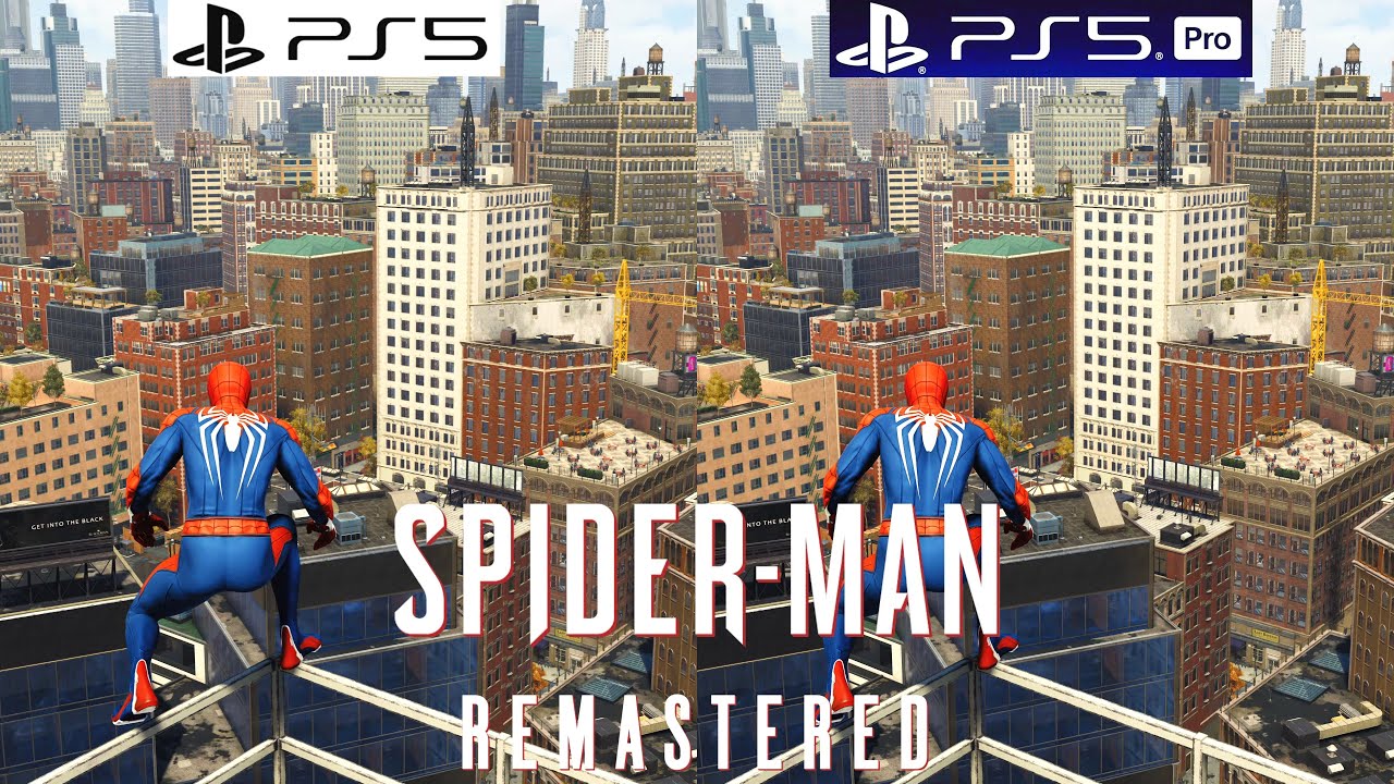 Spider-Man Remastered PS5 vs PS5 Pro - Graphics Comparison - Framerate - 4K - Loading Times