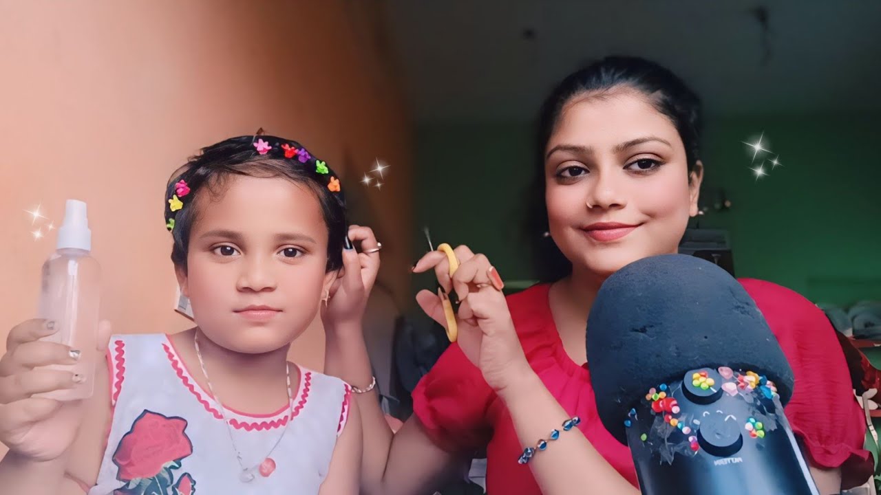 ASMR | Reaxing Haircut & Scalped Massage And Hairstyle | 💆‍♀️