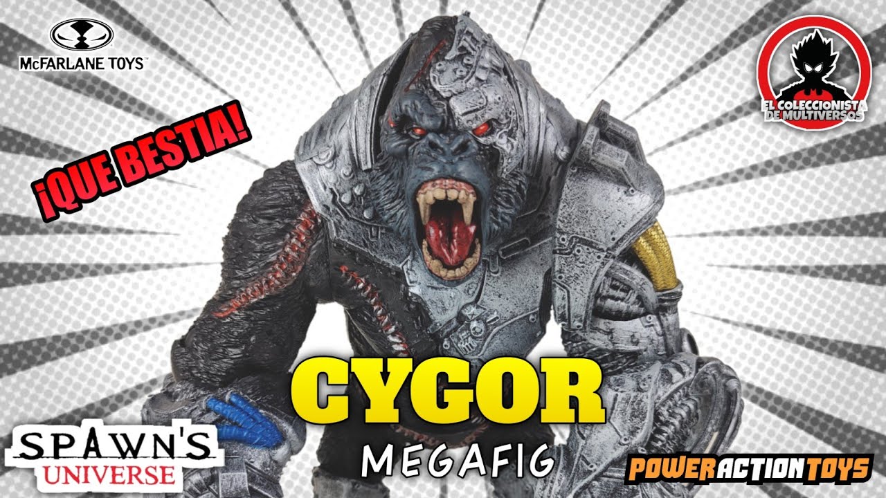 🦍CYGOR🦾 SPAWN UNIVERSE MCFARLANE TOYS REVIEW EN ESPAÑOL! La MEGA FIGURA MAS BESTIAL!