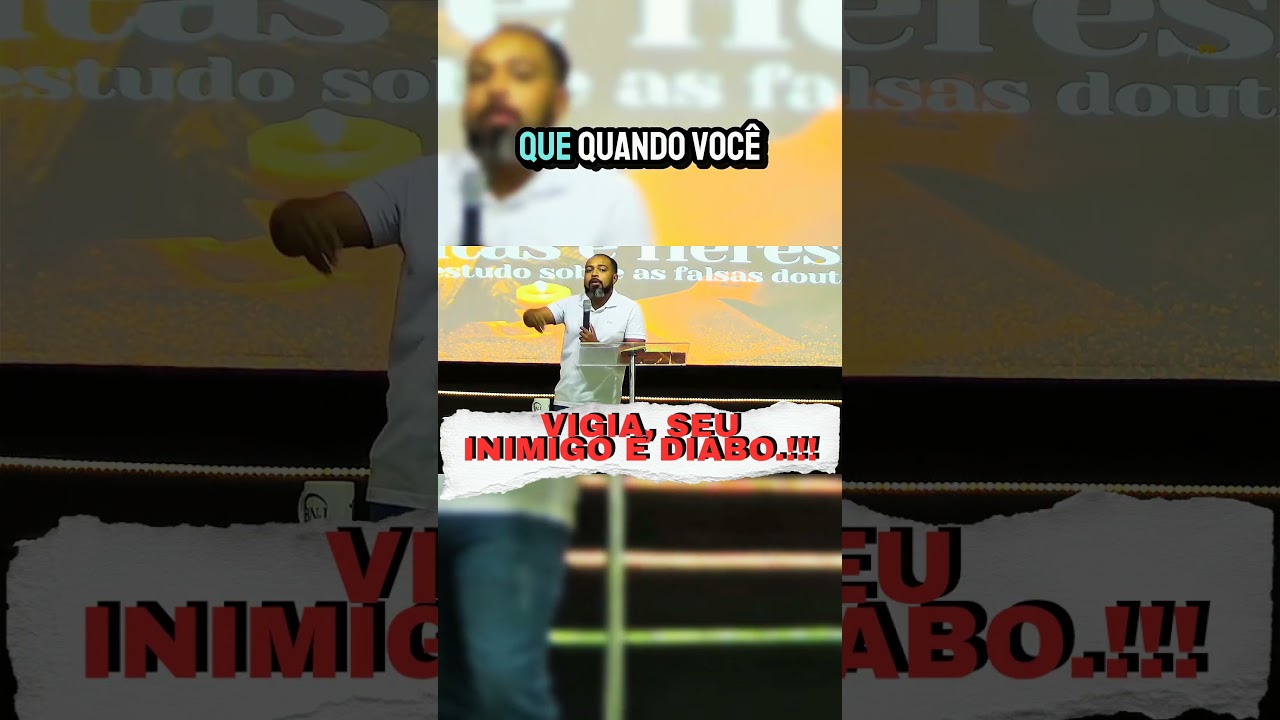 Nosso inimigo n&atilde;o &eacute; o irm&atilde;o de outra denomina&ccedil;&atilde;o, nosso inimigo &eacute; o diabo.
