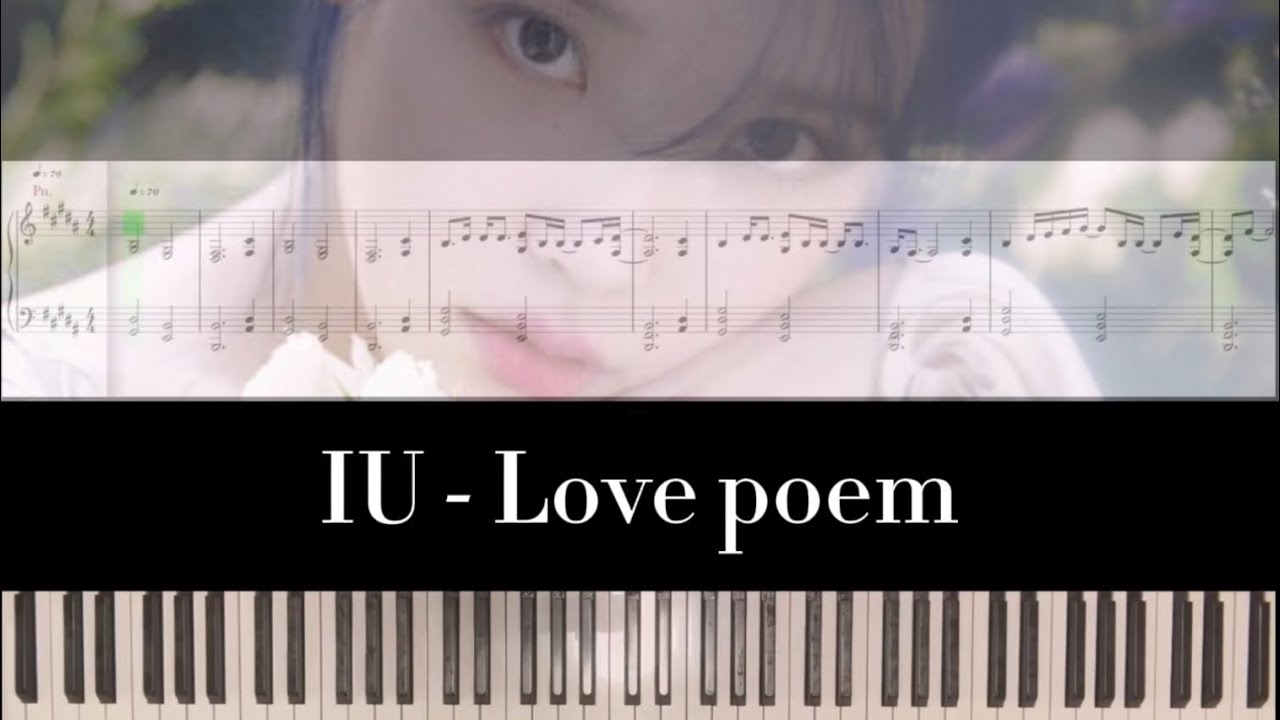 IU-Love poem|piano cover sheet鋼琴譜（cover.凱琦老師）