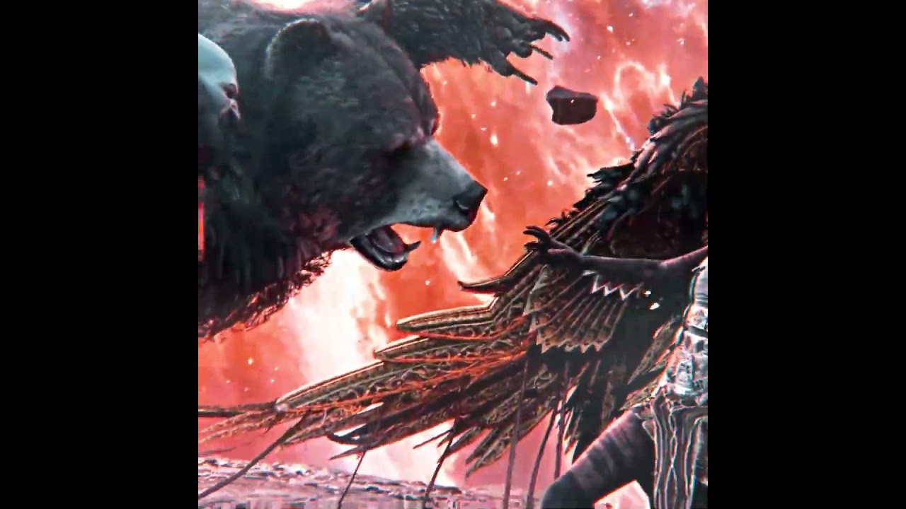 Kratos kills Valkyries with Atreus🥶 [4K]┃God of War #shorts