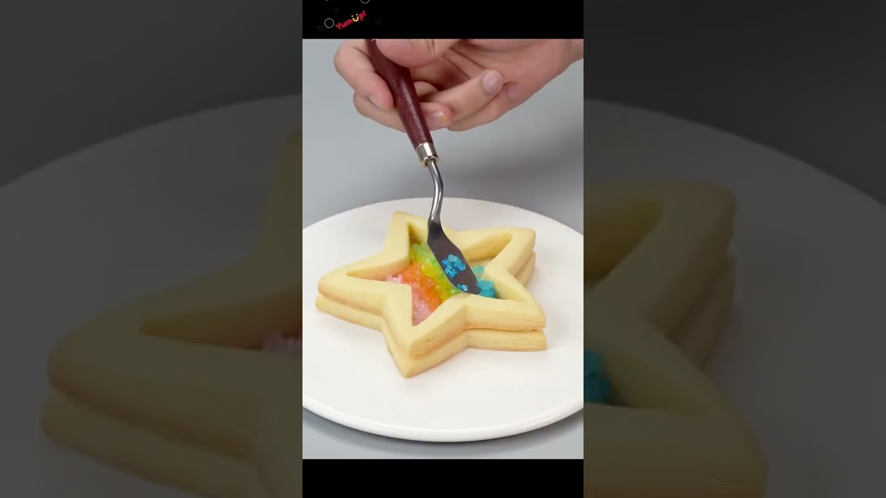 So Amazing Star⭐️ Crystal🍡 Cookie🍪 #shorts #trending #cookies #starcookies #viral
