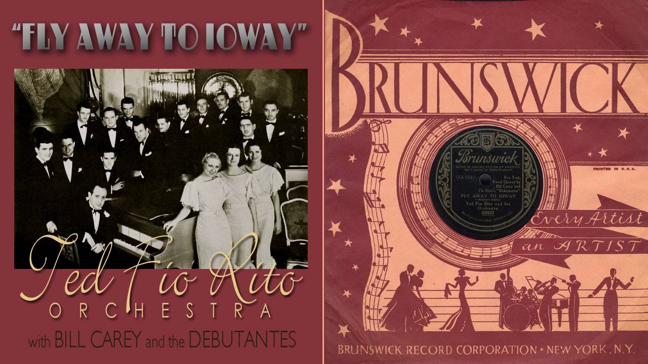 1933, Fly Away to Ioway, Ted Fiorito Orch. HD 78rpm