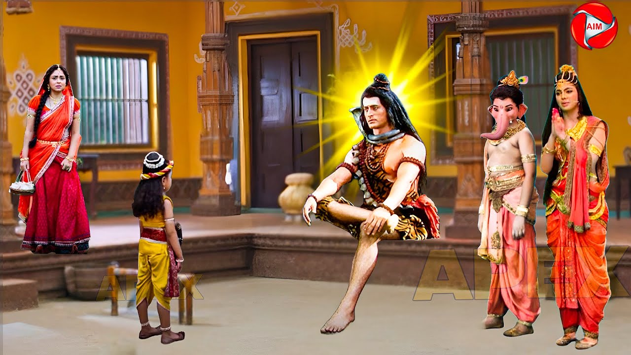 जब मैया यशोदा घर पहुँचे महादेव, माता पार्वती और गणेश जी | यशोमती मईया के नंदलाला |  Krishan Leela