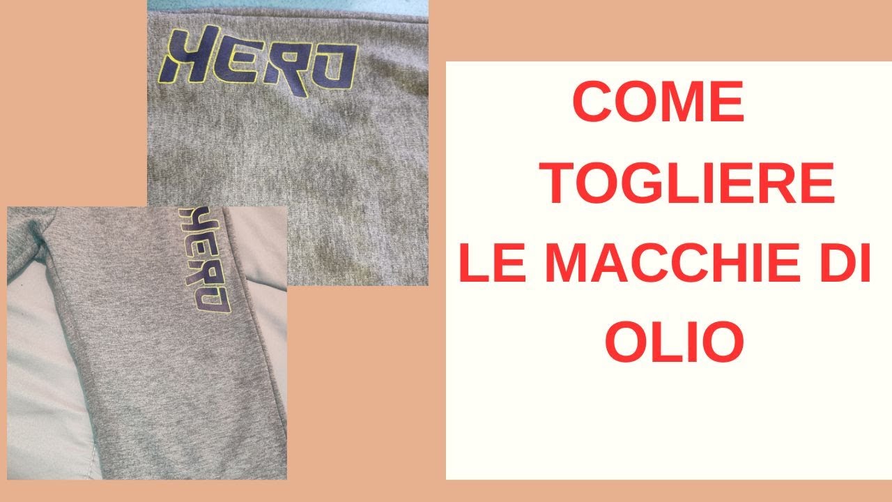 Come togliere le macchie di olio dai vestiti: in modo facile e con ingredienti che abbiamo in casa